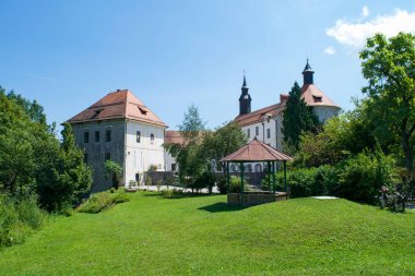 Skofja Loka kale ve onun zemin Slovenya