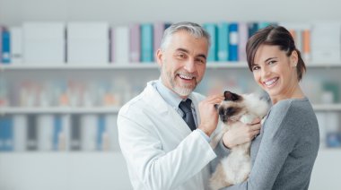 Kadın ile hayvan hastalıklarıyla ilgili klinik, kedi