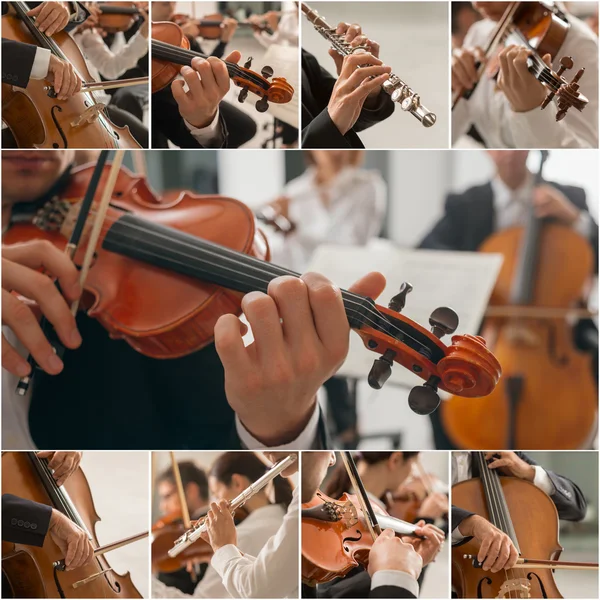 Klassieke muziek collage — Stockfoto