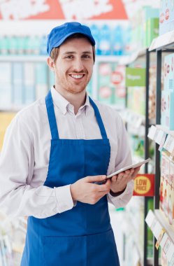 Süpermarket katip tablet kullanma