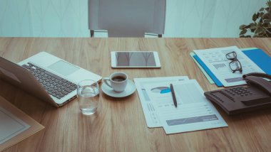 Kurumsal iş ofis çalışma alanı