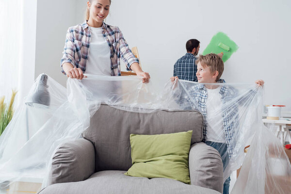  young family renovating home,