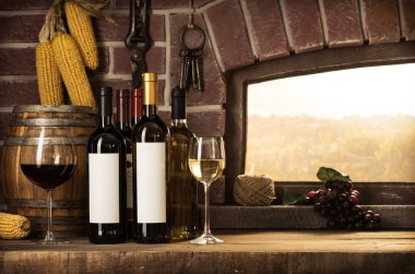 winemaking and wine culture concept clipart