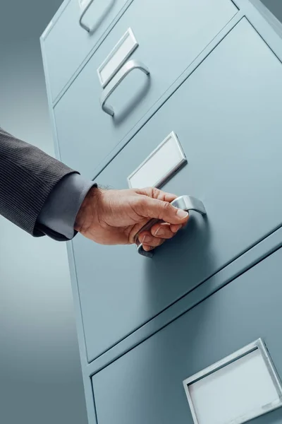 Secretario de oficina de búsqueda de archivos — Foto de Stock