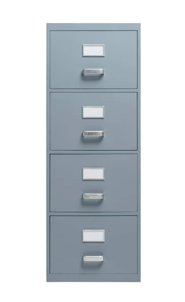 Filing cabinet on white — Stock Photo, Image
