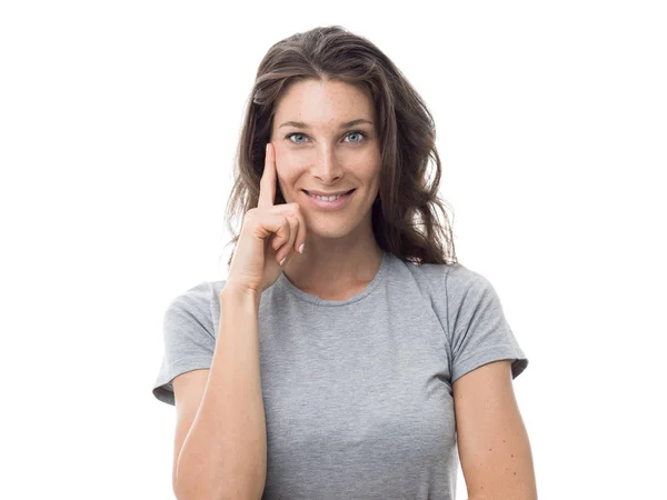 Smiling sporty young woman — Stock Photo, Image