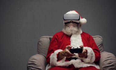 Noel Baba sanal gerçeklik yaşıyor
