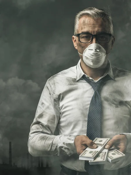 Concepto de contaminación y corrupción — Foto de Stock