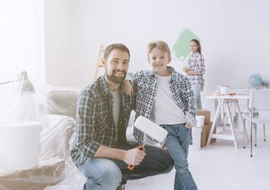 Yeni daire tadilatı aile