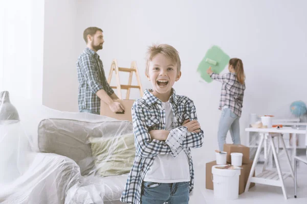 Schilderij familie kamer — Stockfoto