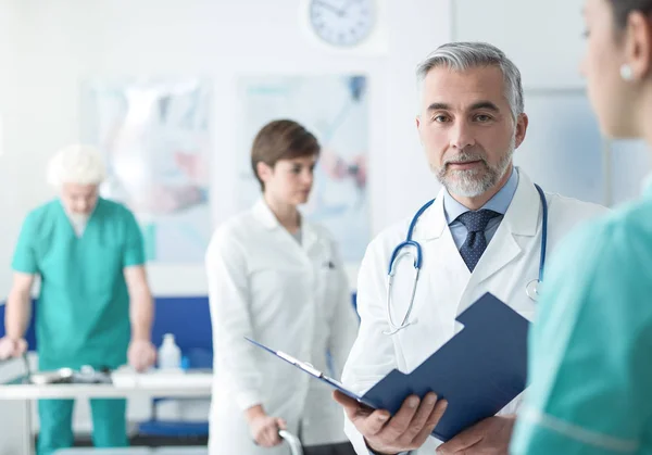 Professional doctor and medical staff — Stock Photo, Image