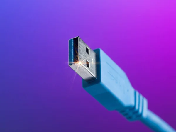USB kabel-kontakt — Stockfoto