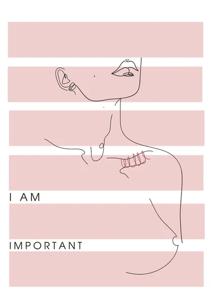 Woman Body Line Art Illustration Minimalist People Icon Nude Woman — Stock Photo, Image