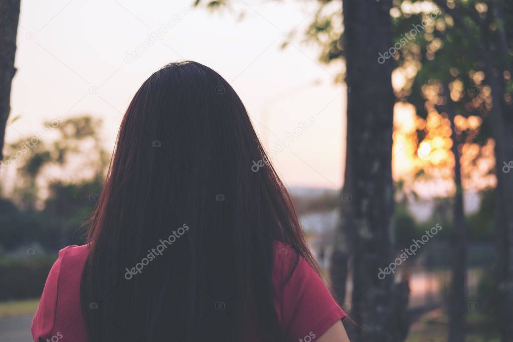 Woman and nature