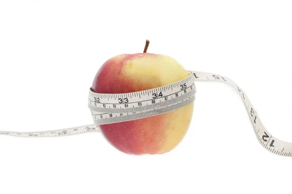 Manzana roja - medida, dieta — Foto de Stock