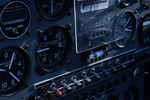 Cockpit - Interior of the airplane — Stock Photo, Image