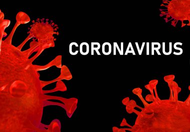 3D rander Covid-19 virüsünün tek hücresi, Coronavirus. Dünya Sağlık Örgütü 'nün salgınları duyurduğu kişi.