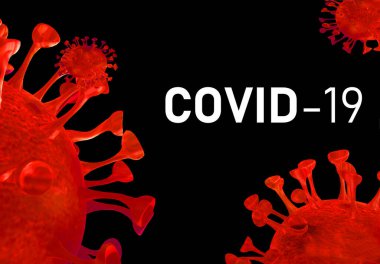 3D rander Covid-19 virüsünün tek hücresi, Coronavirus. Dünya Sağlık Örgütü 'nün salgınları duyurduğu kişi.