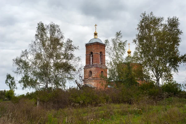 Античний собор. Осінній дощ вітряний день. — стокове фото