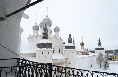 Voskresenskaya (Nadvratnaya) Rostov Kremlin Katedralde. Rusya