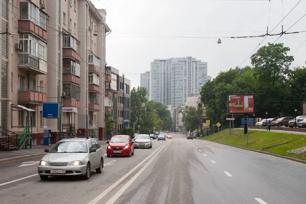 Widok z ulicy Shmitovsky w Moskwie 13.07.2017 — Zdjęcie stockowe