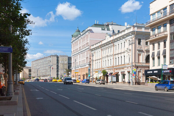 Yeliseyevsky store, Logunov apartment house and Izvestia newspap