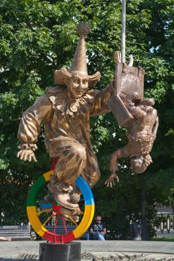 Palyaçolar heykel, Moskova 12.08.2017