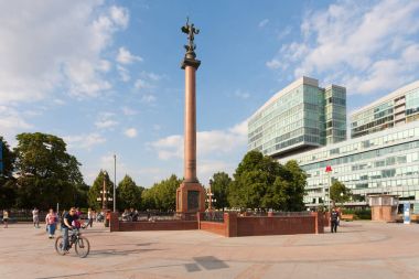 Trubnaya Squar Trubnaya metro istasyonunda yer temelli lobisinin