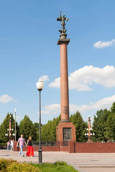 Monumento ucciso Polysemen a Mosca 12.08.2017 — Foto Stock