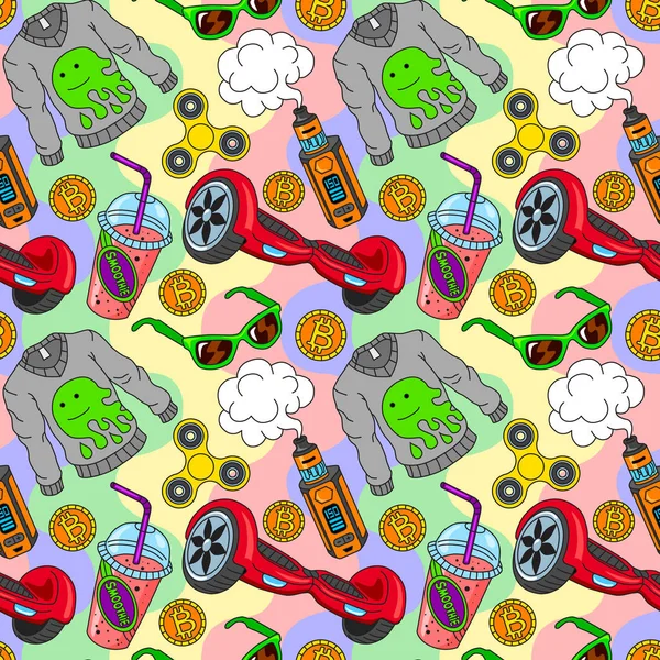 Hoverboard topluca spinner vape e-sigara güler yüzlü bitcoins kazak gözlük seamless modeli