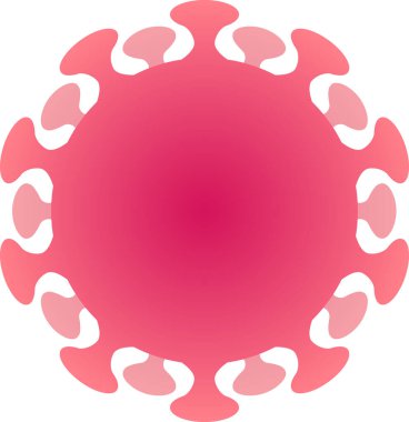 Coronavirus covid-19 tehlike virüsü salgın biyolojik tehlike vektörü clipart