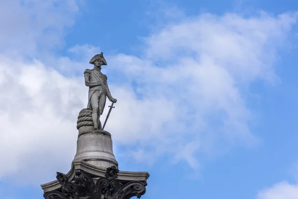 Статуя адмирала Нельсона в Лондоне . — стоковое фото