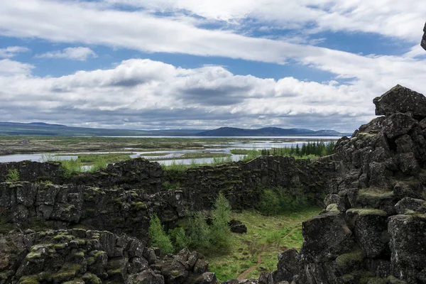 Εθνικό Πάρκο Thingvellir στην Ισλανδία — Φωτογραφία Αρχείου