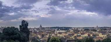 Mavi saat Panoramic görüntülemek üzerinde Roma, İtalya'nın merkezi tarihi