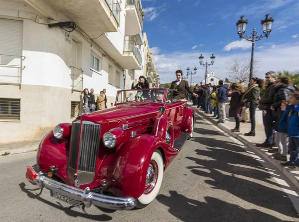 Sitges, Spanyolország - március 5 2017: 59 Vintage autó rali Barcelona-Sitges — Stock Fotó