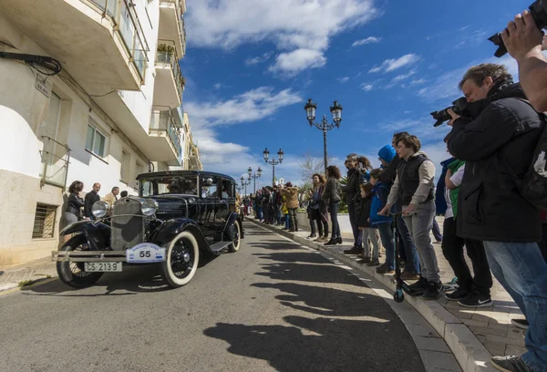 Sitges, Spanyolország - március 5 2017: 59 Vintage autó rali Barcelona-Sitges — Stock Fotó