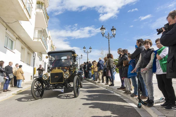 Sitges, Spanyolország - március 5 2017: 59 Vintage autó rali Barcelona-Sitges — Stock Fotó