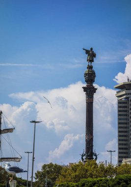 Barselona, İspanya 'daki Kristof Kolomb Anıtı