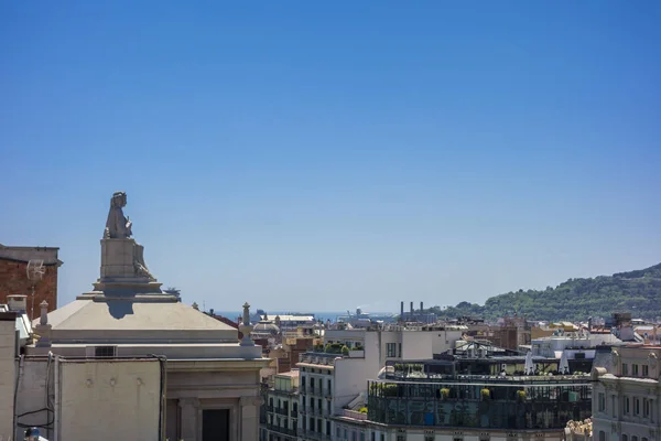 Барселона дахи міський пейзаж — стокове фото