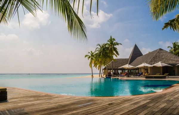 Resort tropical em Maldivas — Fotografia de Stock