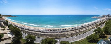 Panoramik Balco del Mediterrani Tarragona, İspanya.
