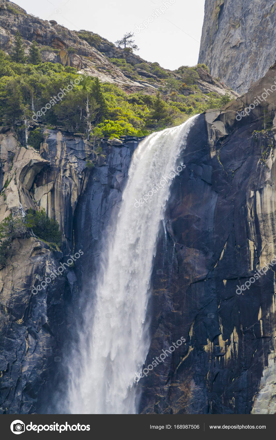 View Of Bridalveil Fall In Yosemite National Park Stock Photo C Tbtb