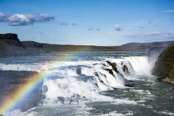 Gran cascada Gullfoss, Islandia — Foto de Stock