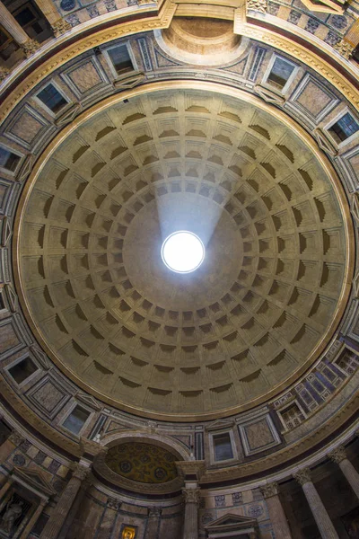 Panteón, Roma, Italia. Vista de ojo de pez — Foto de Stock