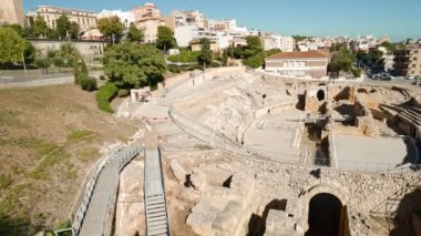 Tarragona 'daki Roma amfitiyatrosu, Costa Dorada, Katalonya, İspanya