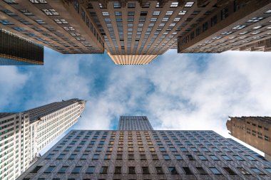 New York Şehri şehir merkezi ofis binaları