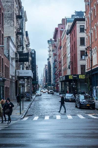 Blick auf die lafayette street in soho, New York. — Stockfoto