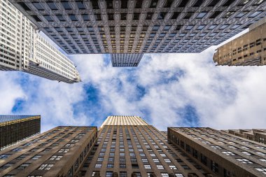 New York Şehri şehir merkezi ofis binaları