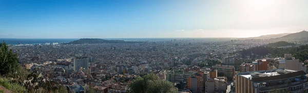 Barcelona mediterranean city from the Carmel viewpoint — Stock Photo, Image