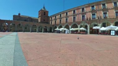 Plaza Belediye Başkanı veya Avila, Castilla y Leon, İspanya 'daki ana meydan